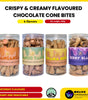 Crispy & Creamy Flavoured Chocolate Cone Bites / 300g / Halal Friendly/ Snacks