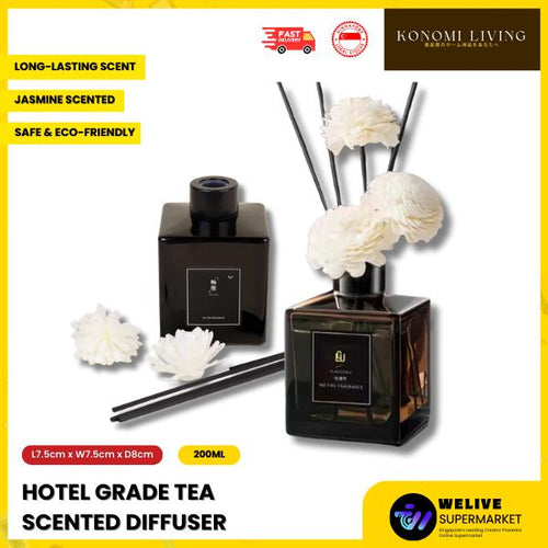 Hotel-Grade Jasmine Tea Diffuser — 200ml Premium Home Fragrance