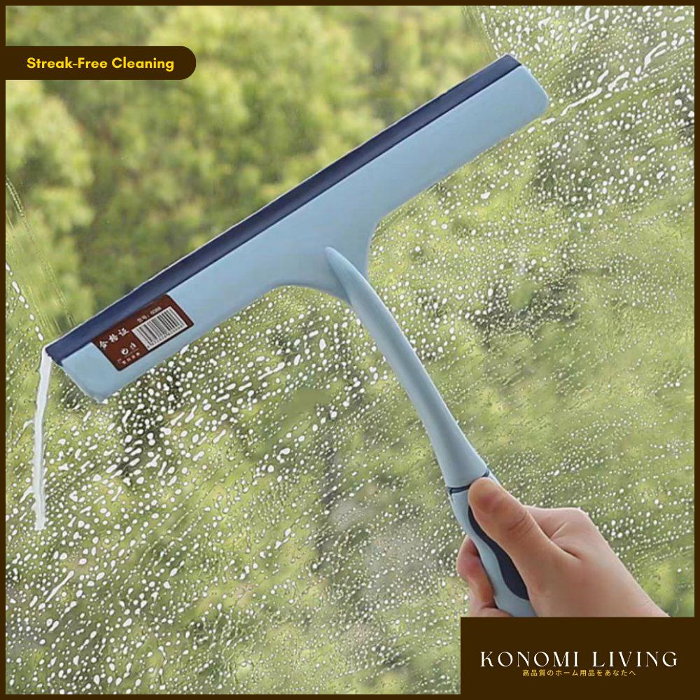Silicon Magic Glass Wiper | Streak-Free Window & Mirror Cleaner | Multi-Surface Wiping Tool | Flexible | Easy to Use | Non-slip handle