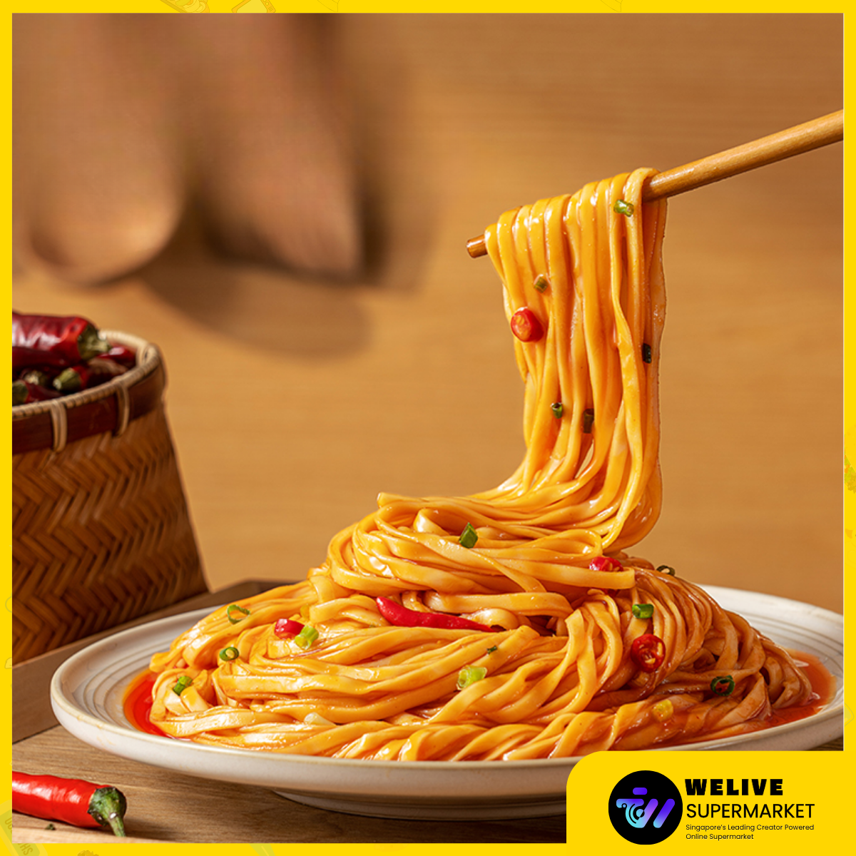 Hai Fu Sheng Creamy Peanut Ban Mian – Sha-xian Style Instant Noodles (Original, Spicy, Pickled Veggie)