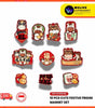 [WL01] CNY Cute Festive Fridge Magnet Set (10pcs) | Chinese New Year | Auspicious Cartoon | Refrigerator Decor | Home & Office Decoration
