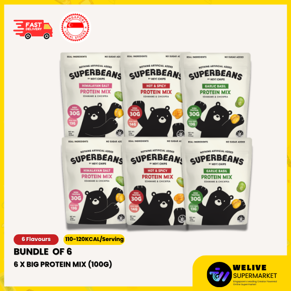 Superbeans High Protein Edamame Snacks | Crunchy Edamame & Protein Mix | Healthy Snack | Protein Snack | 3 Flavours