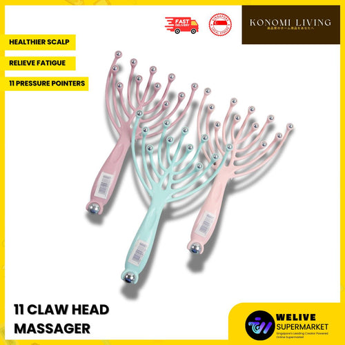 11 Claw Head Massager / Scalp Relaxation Tool