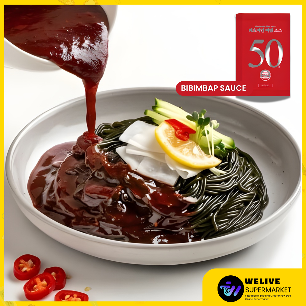 Haecheomin Low-Calorie Korean Noodle Series (Seaweed, Kelp, Tofu) | 9–27 kcal | Vegan & Gluten-Free