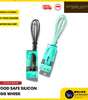Food-Grade Silicone Egg Whisk 28cm | Heat-Resistant, Flexible, Non-Stick & Anti-Rust Kitchen Whisk