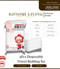 [BUY 5 FREE 1/BUNDLE OF 3] 4pcs Disposable Travel Bedding Set | Pillowcase, Quilt & Bed Sheet | Single-Use Hygiene Bedding for Travel & Hotel