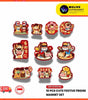 [WL01] CNY Cute Festive Fridge Magnet Set (10pcs) | Chinese New Year | Auspicious Cartoon | Refrigerator Decor | Home & Office Decoration