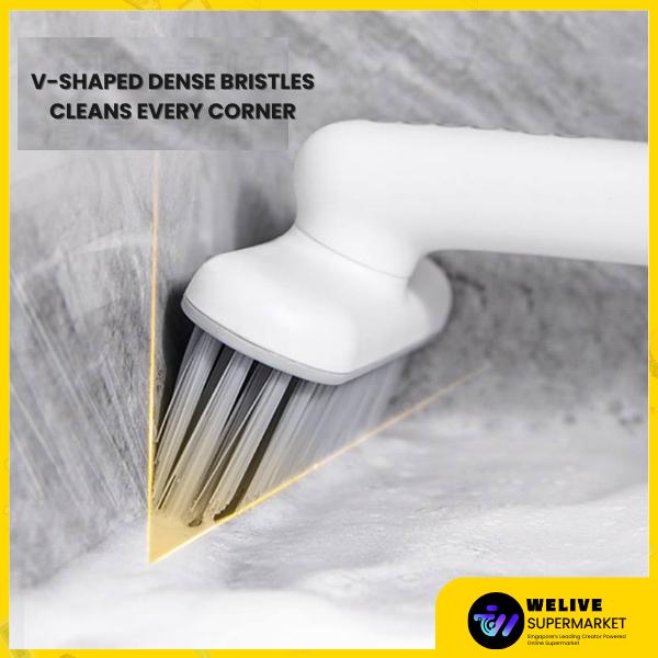 ECOCO 360° Rotating Cleaning Brush | Multifunctional | V-Shaped Bristles | Bathroom & Kitchen Deep Cleaning