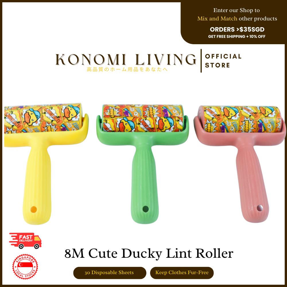 [BUY 2 FREE 1] 8M Cute Ducky Lint Roller — 30 Sheets | Strong Stickiness | Pet Fur Remover | Easy to Use | Portable | Lightweight