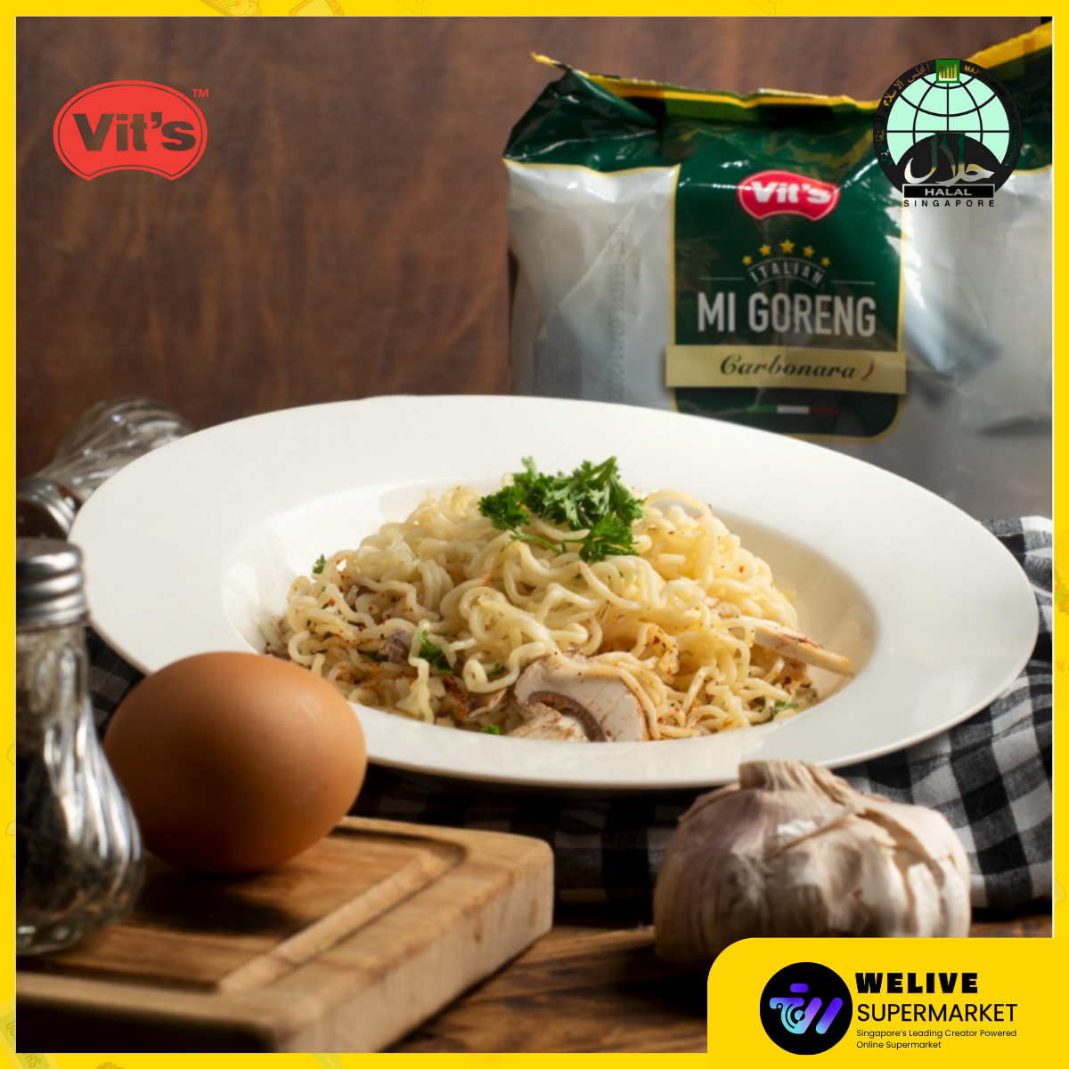 Vit’s Mi Goreng Pasta Series – Fusion Instant Noodles (Carbonara & Bolognese)