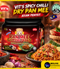 Vit’s Spicy Chilli Dry Pan Mee | Ayam Penyet & Dried Shrimp | 4 Servings
