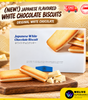 (NEW!) Japanese Flavoured White Chocolate Biscuit | White Lover's Inspired | Halal | 18 Packs/ Box
