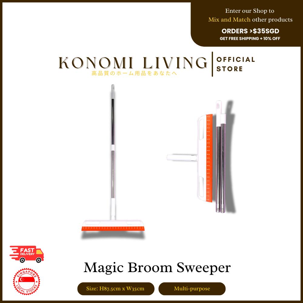 [BUNDLE OF 2] Magic Broom & Floor Squeegee | Multi-Purpose Cleaning Broom | Water Push Broom for Bathroom, Kitchen & Home | Wet and Dry Cleaning
