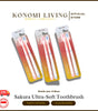 [BUY 2 FREE 1] Sakura Ultra-Soft Toothbrush (2pcs) | 0.12mm Sensitive Gum Care | Suitable for Sensitive Teeth and Gum | Soft Bristle