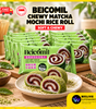 Chewy Matcha Mochi Rice Rolls | Snacker Box