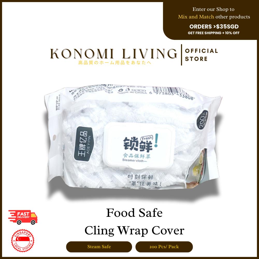 [BUY 4 FREE 1] Disposable Food Cover (380 Size) | Elastic Fresh-Keeping Bowl Covers | Draw-Style Food Wrap Covers | Cling Wrap Cover | Food Safe | Daily Use
