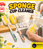 33cm Sponge Cup Brush | Long-Handle Bottle & Tumbler Cleaner