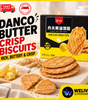 Danco Butter Crisp Biscuits 43g | Crispy Butter-Flavour Cookies
