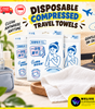 Compressed Travel Towels 20pcs | Instant-Expand Disposable Towels