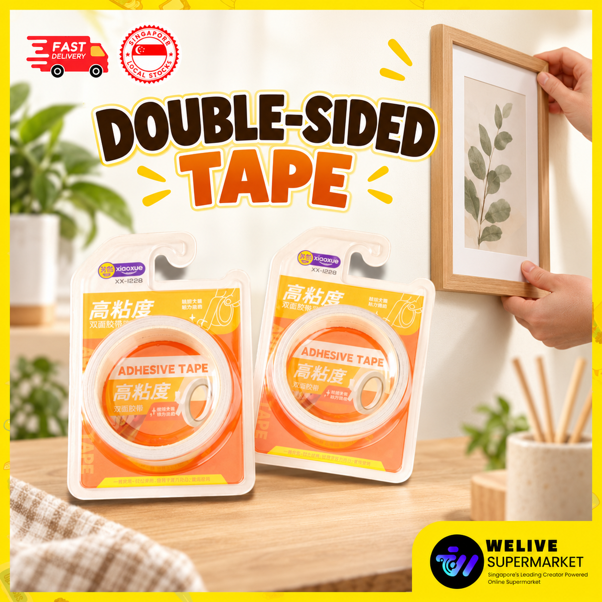 Xiaoxue Double-Sided Adhesive Tape | Strong Hold for Crafts & DIY