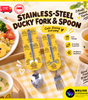 Cute Ducky Stainless Steel Fork & Spoon Set