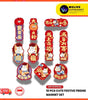 [WL01] CNY Cute Festive Fridge Magnet Set (10pcs) | Chinese New Year | Auspicious Cartoon | Refrigerator Decor | Home & Office Decoration