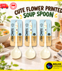 Cute Flower Melamine Soup Spoon | Everyday Dining Spoon