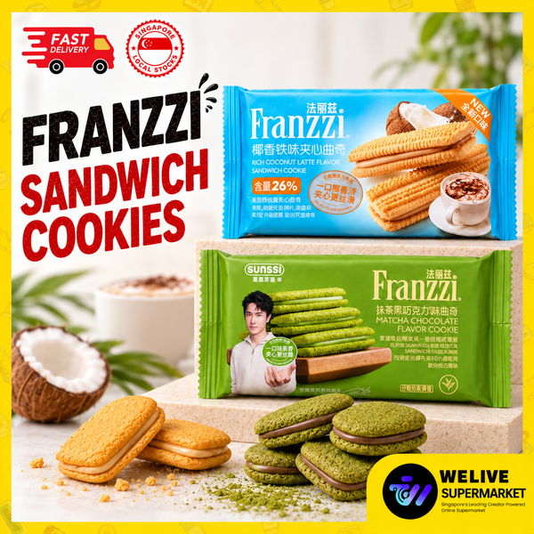 Franzzi Sandwich Cookies | Coconut Latte & Matcha Chocolate