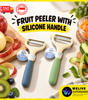 Stainless Steel Fruit & Vegetable Peeler | Silicone Grip