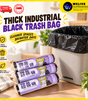 Heavy-Duty Black Trash Bags | Thick Industrial Garbage Bags