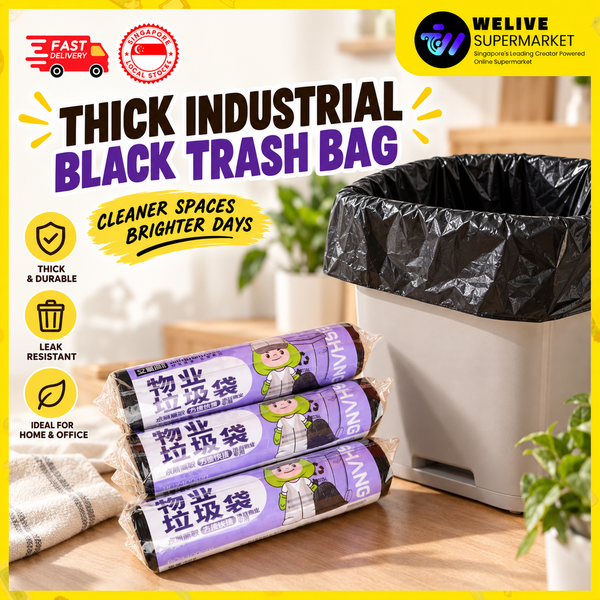 Heavy-Duty Black Trash Bags | Thick Industrial Garbage Bags