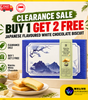 Japanese Langue White Chocolate Biscuits | Matcha, Strawberry & Mint | Halal