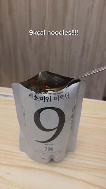 9–27 kcal Haecheomin Low-Calorie Korean Noodles| Seaweed, Kelp, Tofu & Black Bean