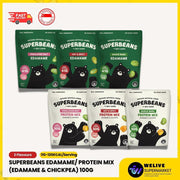 Superbeans High Protein Edamame Snacks | Crunchy Edamame & Protein Mix | Healthy Snack | Protein Snack | 3 Flavours