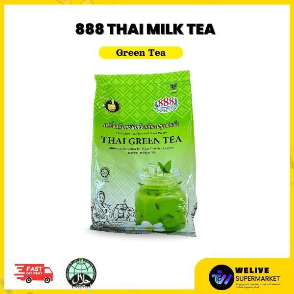888 Thai Milk Tea & Thai Green Milk Tea Premix 650g | Authentic Thai Café Style Drink | Halal | Aromatic