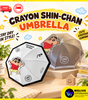 Crayon Shin-chan Straight Handle Umbrella | Windproof Rain Umbrella