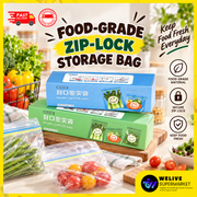 Food-Safe Zip Lock Bags | Medium & Large Resealable Storage Bags